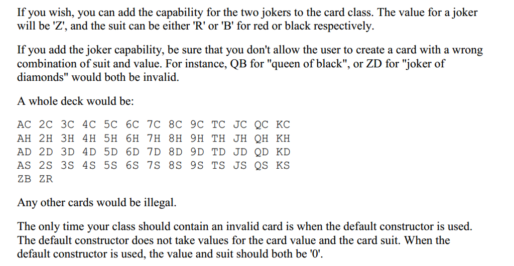 Classes C++ Programing Part 1 - Playing card class For the next