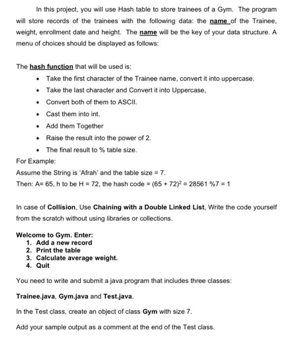  Java -data structure - please only import scanner In this project,