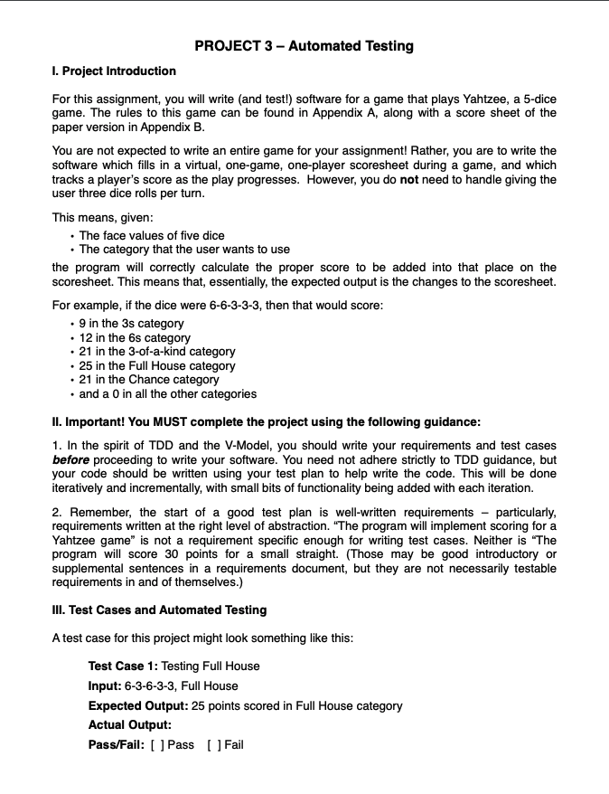 Need Help Writing the JAVA code for YAHTZEE. We have to do