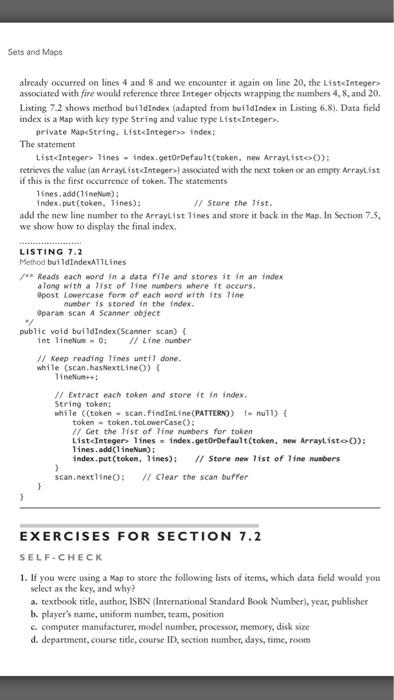  Given the statement: private static final Map counts = new TreeMap();