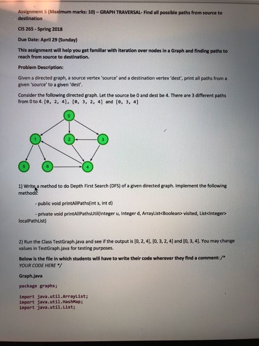  Fill in code where it says /*YOUR CODE HERE */ Assignment