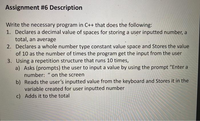 can you show how to do this with C++ Write the necessary
