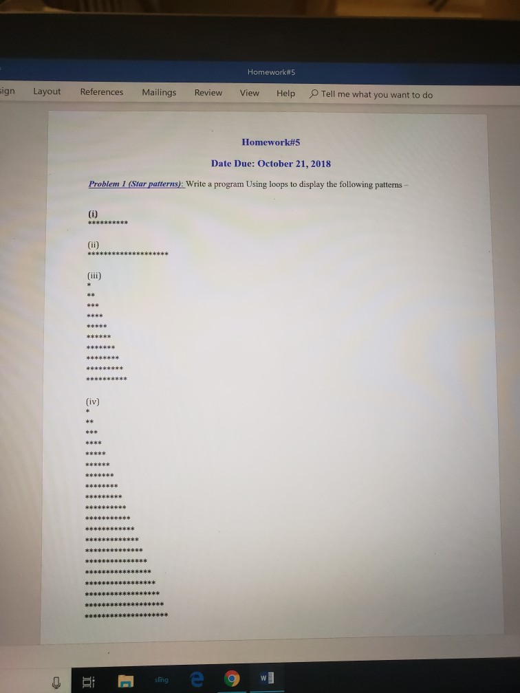 this is a c++ program. Thank you Homework#5 ign Layout References