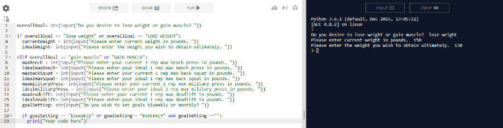 ask questions pertaining to the other user answer to the conditional statement