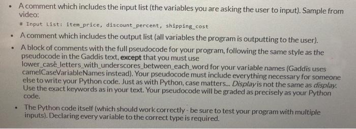 program that gets input from the user, does some calculation, and outputs