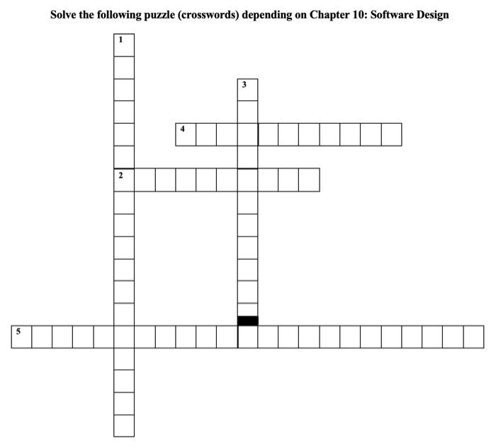 Introduction to Software Engineering .. Down: 1. Software inspections which is