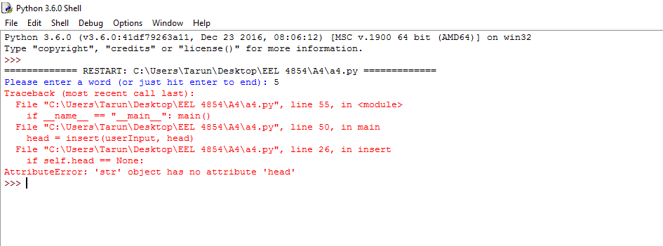 I am trying ro run this code and Getting error in attach(below)