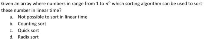  Given an array where numbers in range from 1 to n