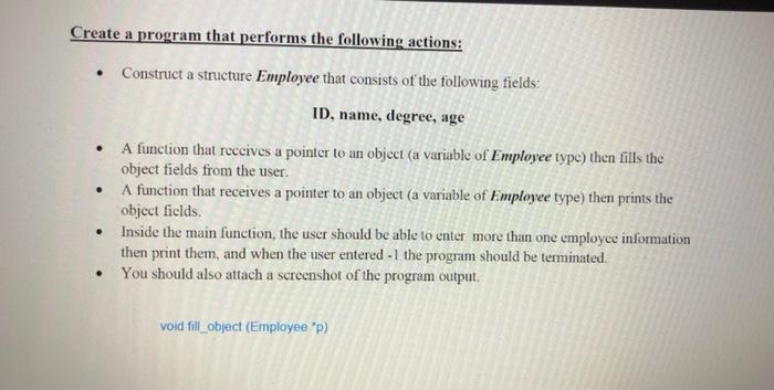 use Dev C++ program plz :) Create a program that performs the