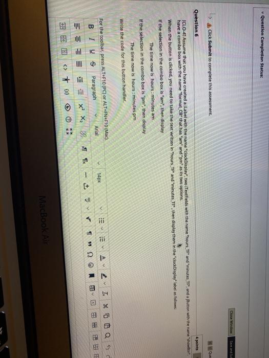 this response. Questions of Question 5 4 points [CLO 11 Consider the