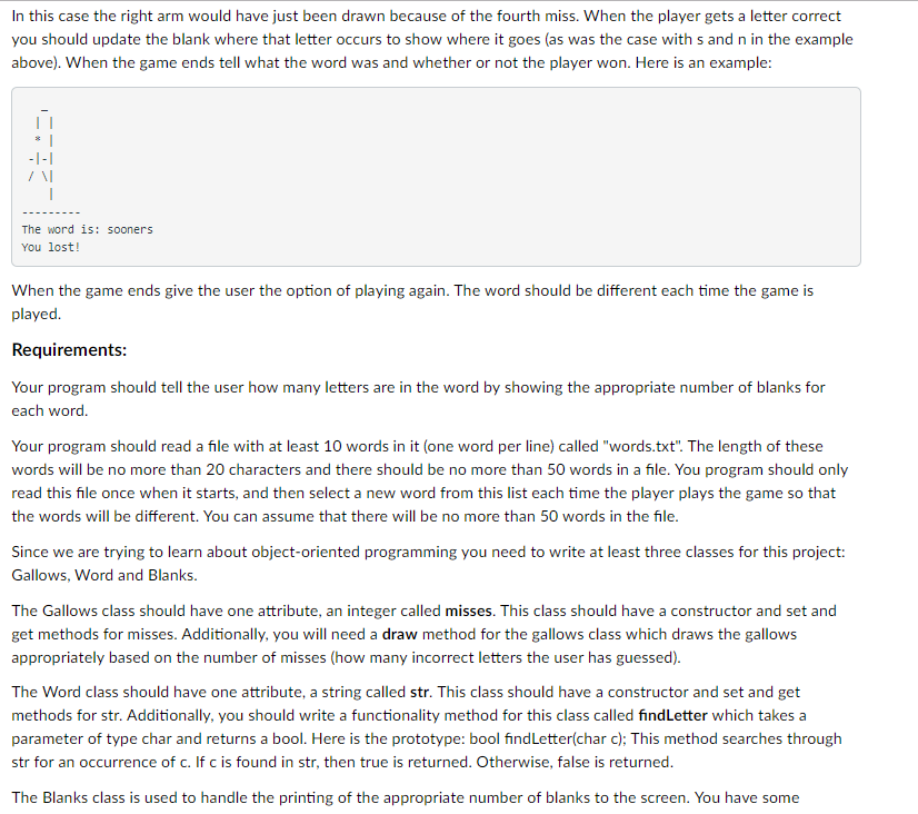 comment the code too. For this project you are going to create