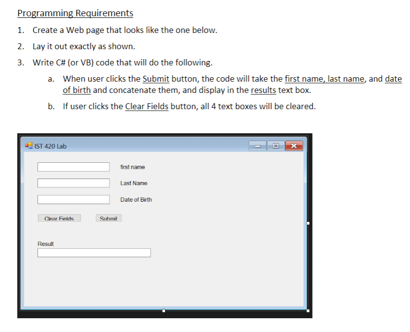 On Visual Studios 2017, create a project using ASP.Net. Name it IST420Lab5.