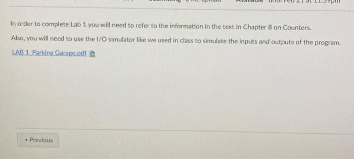 will keep track of cars leaving and entering a parking garage and