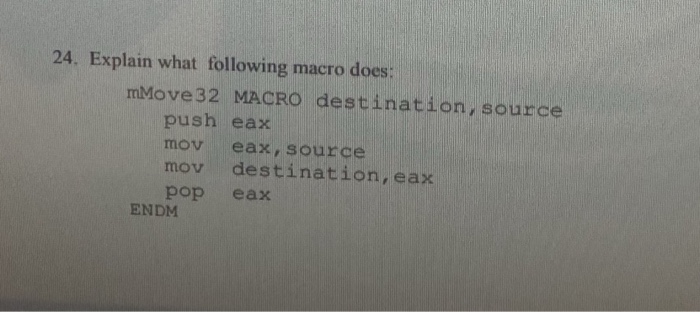  Explain what the code does. Just explain what it does. 24.