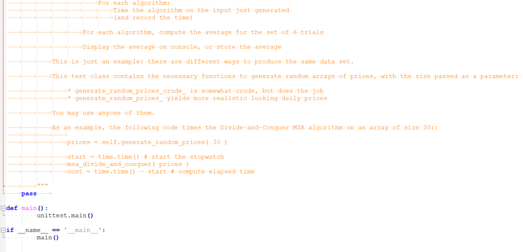 of what I need done. This codes purpose is to produce some