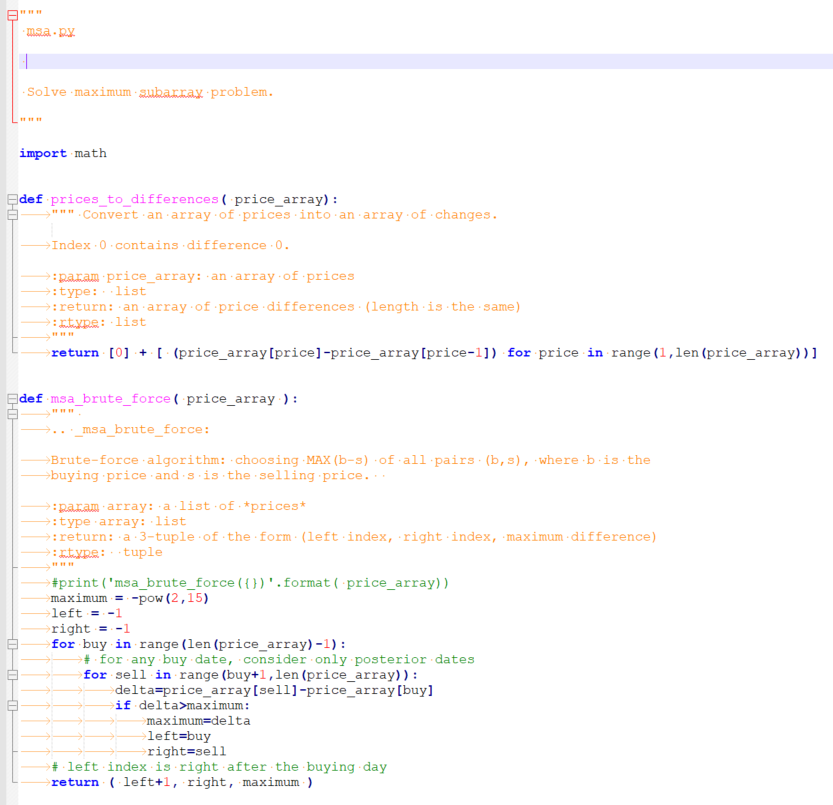 experimental data on the algorithms run time. Basically I will enter a
