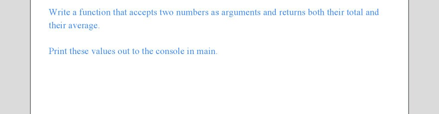  in C++ please. thank you Write a function that accepts two