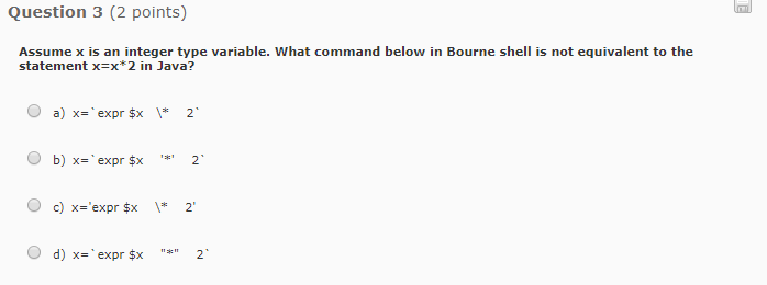 To evaluate the expression x%2, what command can be used in Bourne