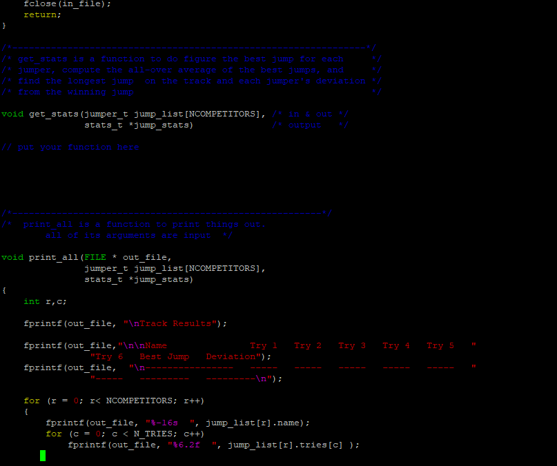 16 in length, a double array of tries that is N_TRIES in