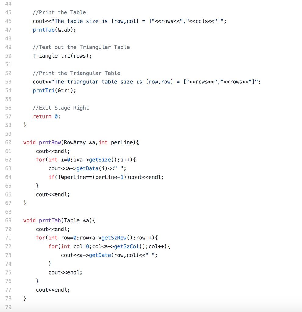 digit integers. The Example Table above has 8 columns of RowAray objects