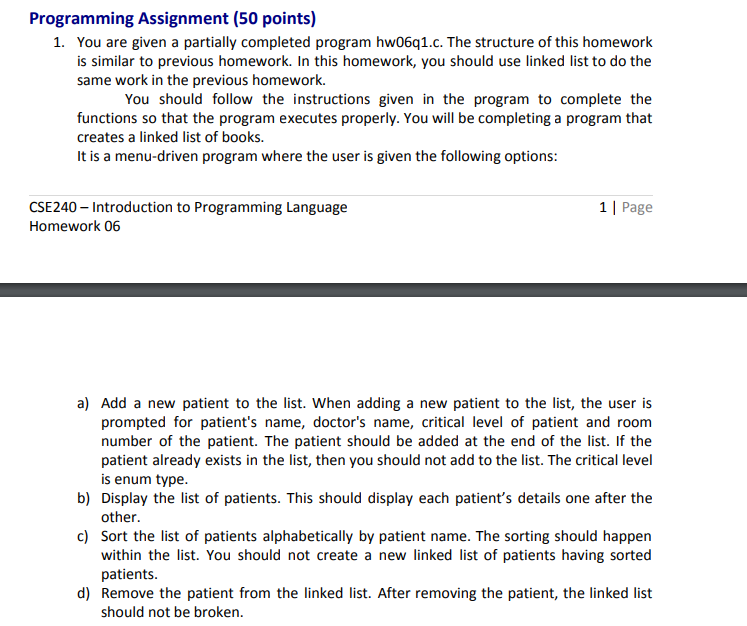  // CSE240 Spring 2019 HW6 // Write your name here //