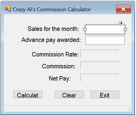 In Visual Basic, modify this program by adding a tax box that