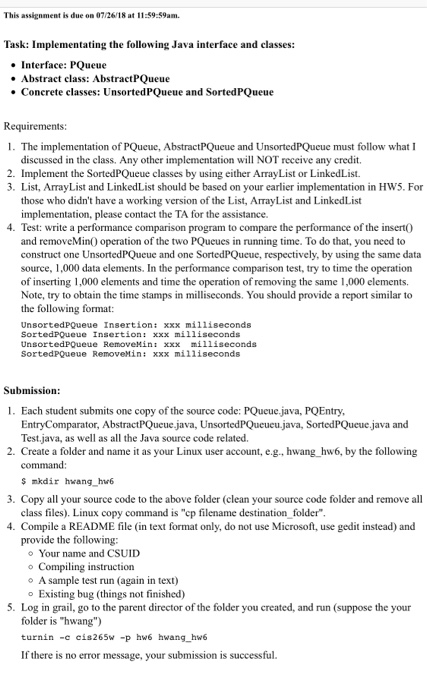  In java! The first one is hw6 which needs to be