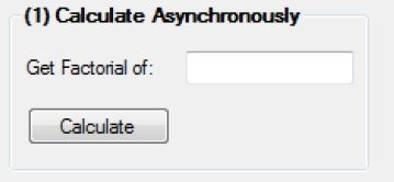 C# Calculate Asynchronously, creating a method > long Factorial (long num) which