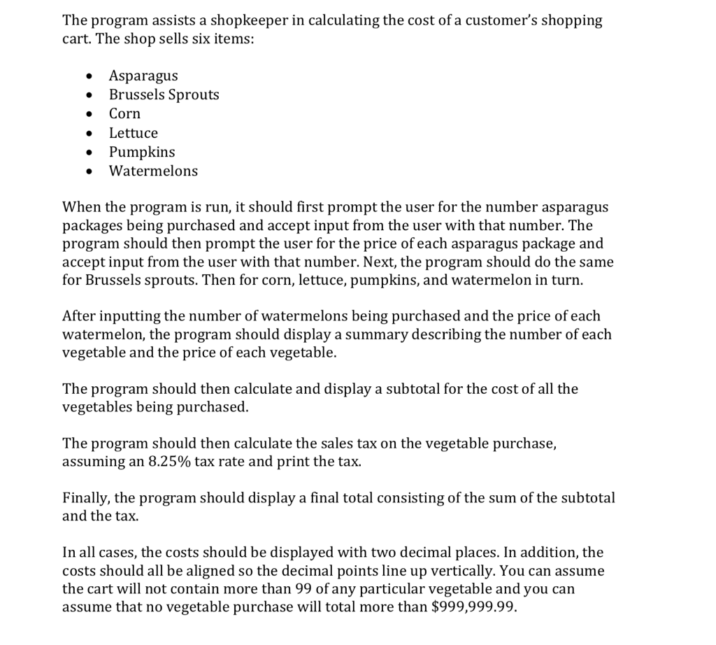 Hello! I am new to programming. The following program should be done