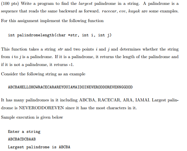  *Program is in C* Write a program to find the largest