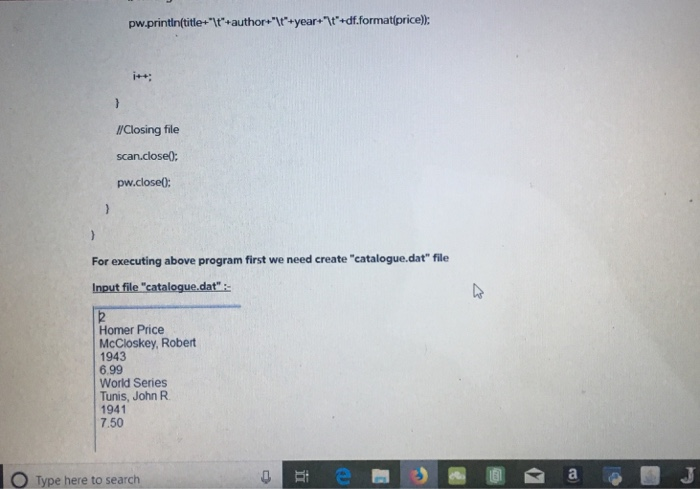 How do I create a catalog.dat file for input, and how