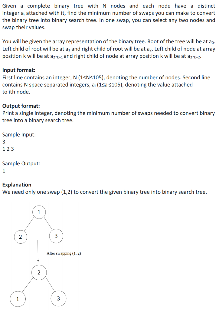 Complete using Java and without any implementations of data structures: Given a