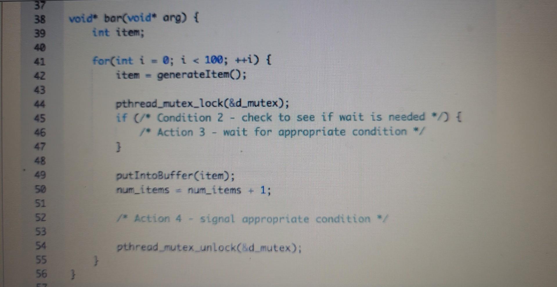or about the details of functions whose definitions are not provided to