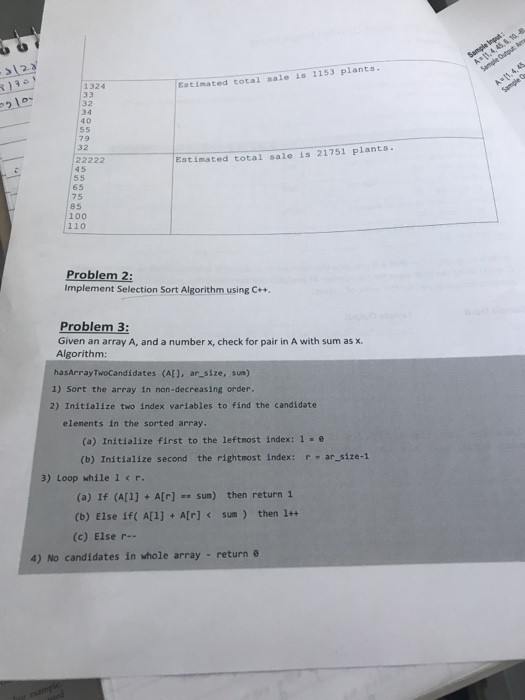 2 Problem 1: The number of plants purchased at a store is