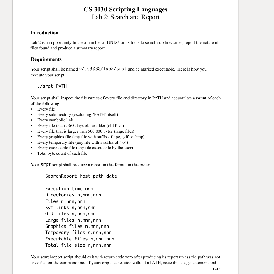 I need help with this coding assignment for linux batch scripting. I