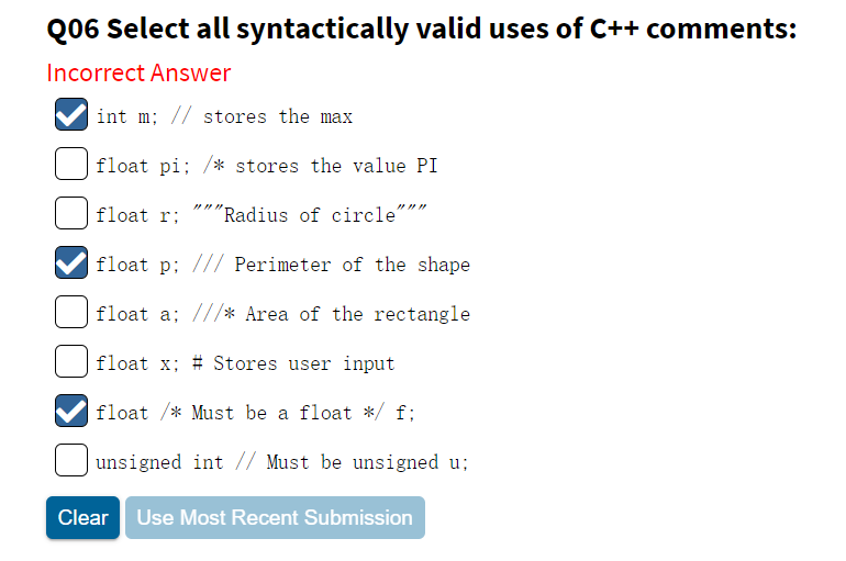 Answer abs (3. 14); floor (5.89); fabs (1); log (100, 10); fabs