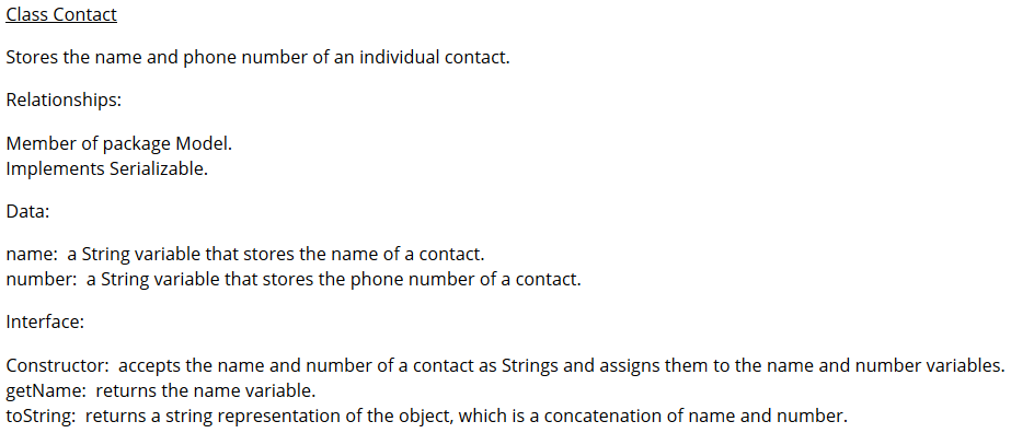 user can save a contact to the contacts list by typing their