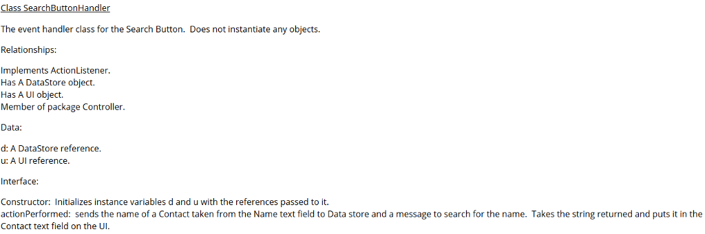 user can search for a contact from the contacts list by typing