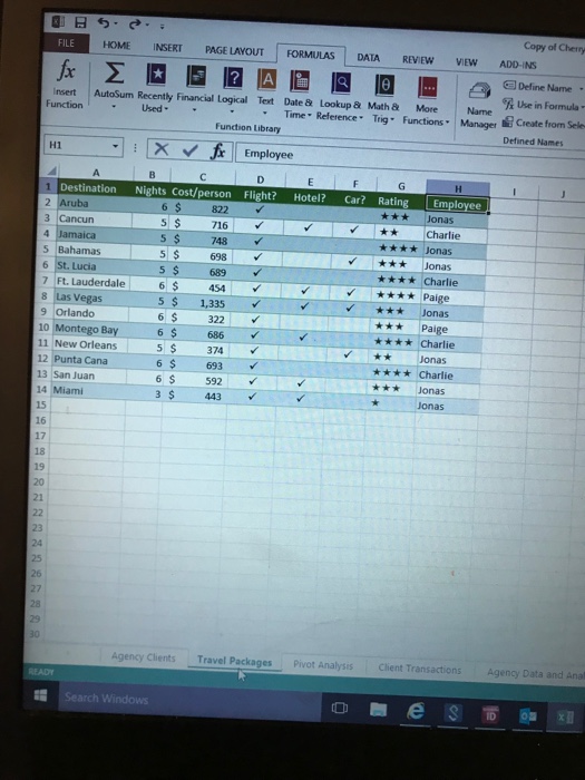 calculate the commission earned for Jonas Lamar, using the data on the