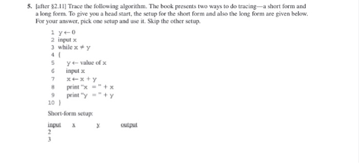  Intro to programming. Need help with number 5 please. 5. [after