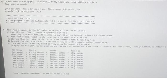a folder named pgm2 WARNING*** I AM NOT ASKING YOU TO GO