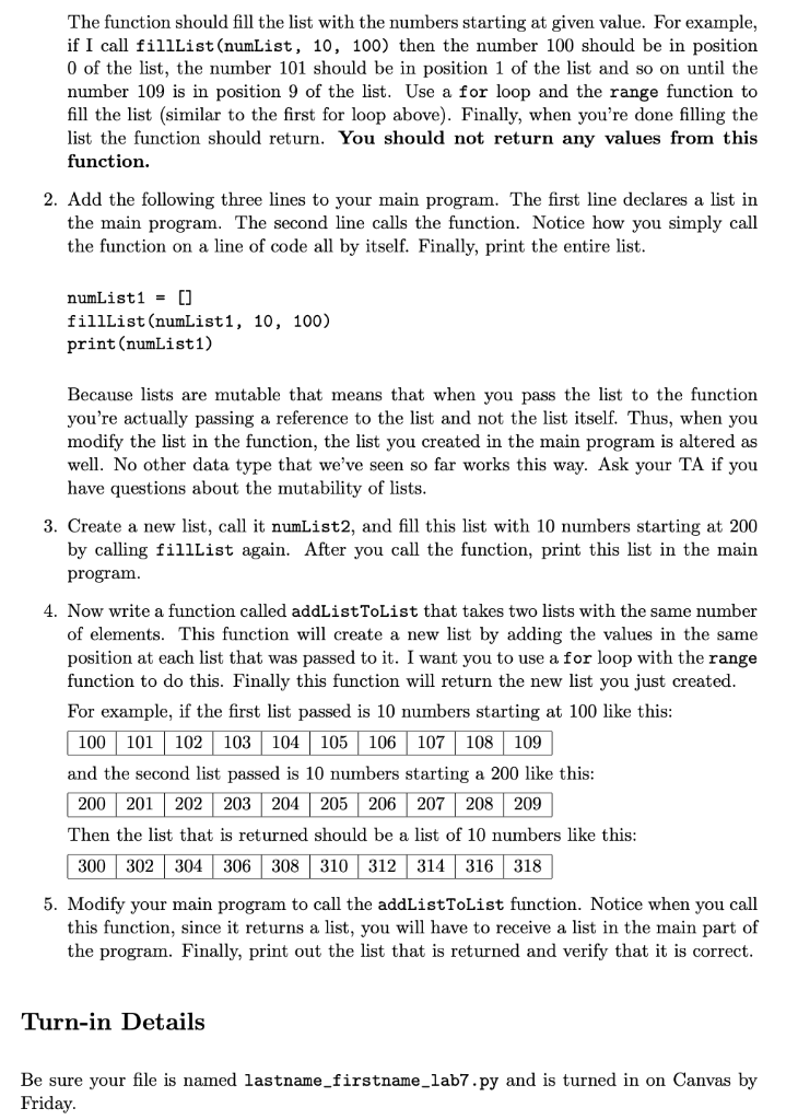 lists, ranges and for loops. First let's look at how to create