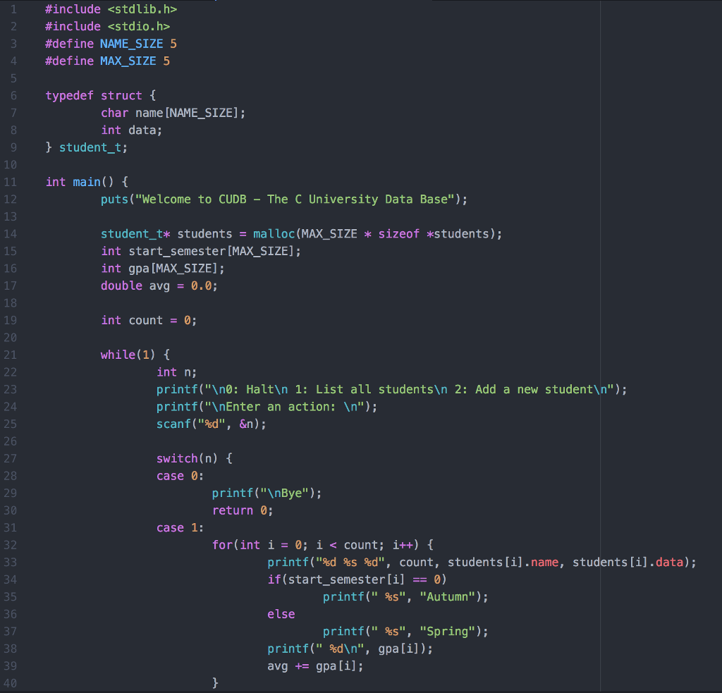 Can someone help correct the error in the below C program? The