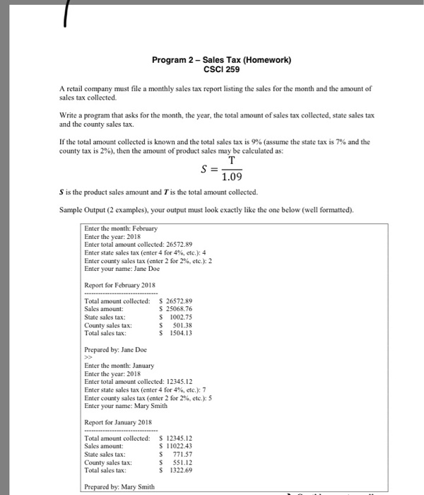  Can you please solve this assignment in c++ programming: Note:the calculations