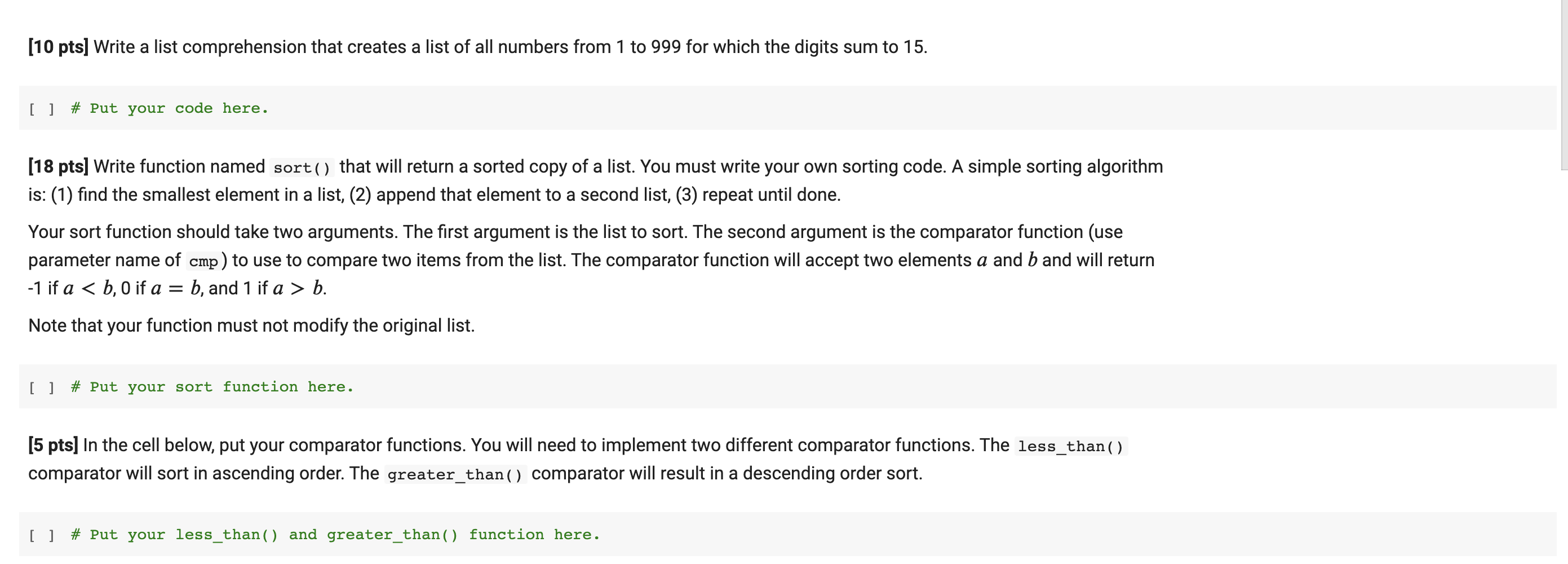PYTHON CLASS I will like if you answer the question (10 pts)