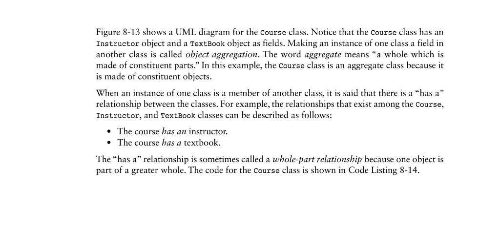 to have at least one method in every class. **Read What textbook