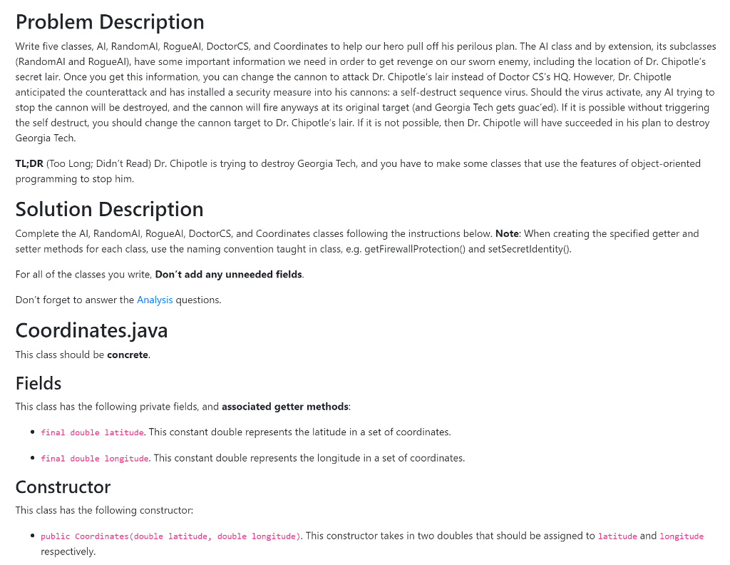 I need help with this Java problem, please help, thank you! CrimeSimulator
