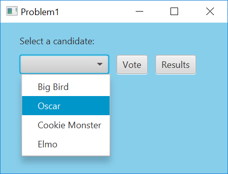 Make a program Problem1.java, based on techniques from JukeBox2.java, that works as