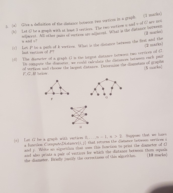 should be written in Python 5. (a) (b) Give a definition