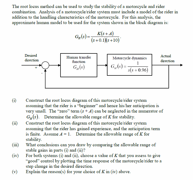 The root locus method can be used to study the stability